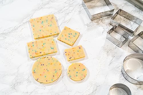 Bakerpan Stainless Steel Square Cookie Cutter Set - (2 Inch & 3 Inch) - style: Square
