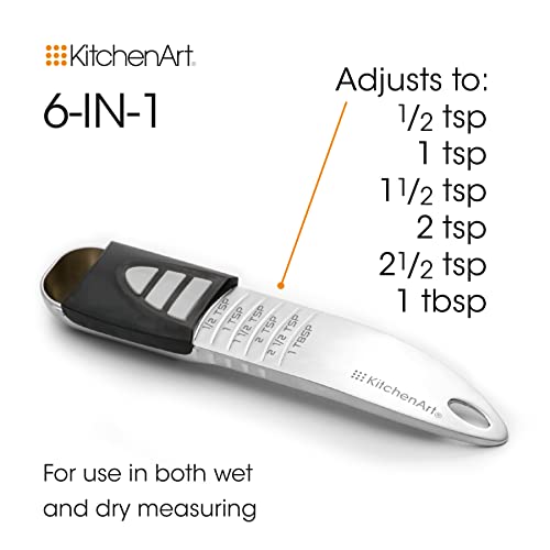KitchenArt Pro Adjustable Measuring Set, TBL, TSP & 2 Cup Measuring Cup Set - size: Tablespoon, Teaspoon, 2 Cup