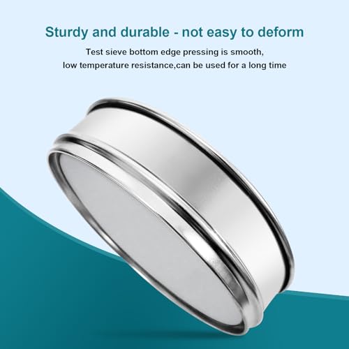 7.9" (20cm) 304 Stainless Steel Lab Sieve, 80 Mesh (0.2mm) Screen Sifter - size: 80Mesh(0.2mm)/Ф7.9in