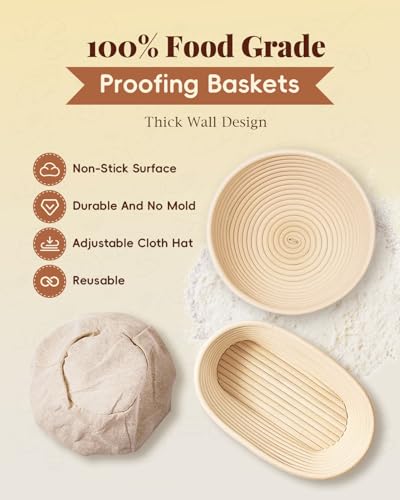 TAOMAND Complete Sourdough Starter Kit for Beginners | with Bag & Manual