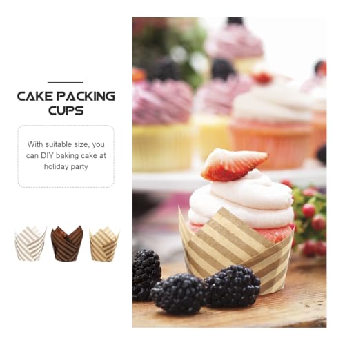PRETYZOOM 300 pcs Tulip Muffin Liners Paper Baking Cups