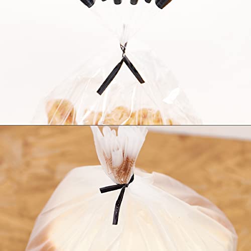 800 Pcs 4" Metallic Twist Ties(Black) for Bakery Ties, Candy Bags, Coffee Bags, Goodie Bags Ties - color: Black