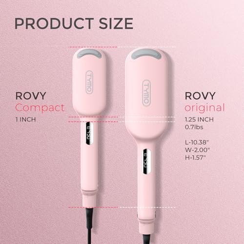 Curling Iron Hair Crimper Waver, TYMO ROVY Beach Waves Hair Curler - color: Pink, size: 1 inch