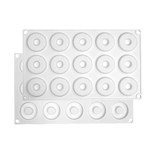 Silicone Donut Mold Round Doughnut Silicone Candy Molds Non-Stick Silicone Molds Perfect For Donut Cake Biscuit Bagels Dishwasher Safe