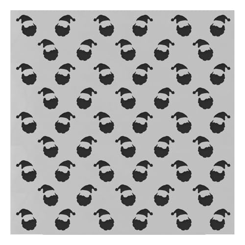 PA Essentials Stencil Santa Pattern for Painting on Wood, Canvas, Paper, Fabric, Wall and Tile, Reusable DIY Art and Craft Stencils for Painting, 6"x6" Inches - color: Santa