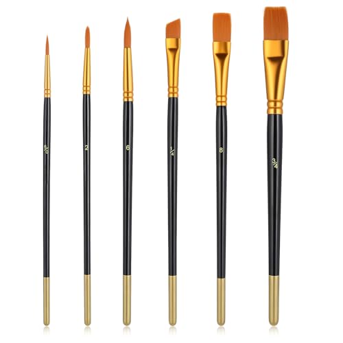 6 PCS Food Paint Brushes, Cake Painting Brushes Set