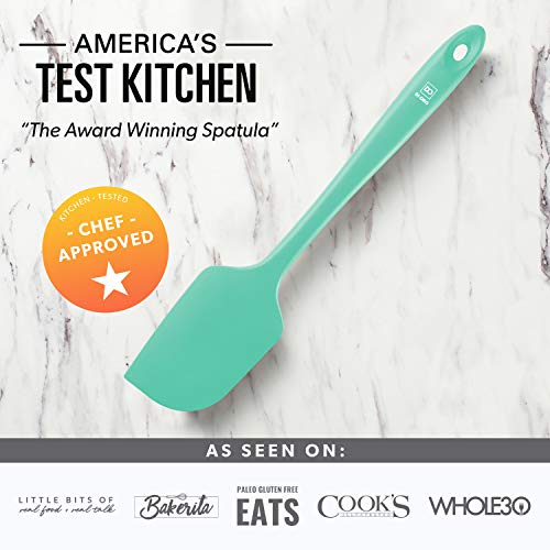 DI ORO Large Silicone Spatula - 600F Heat Resistant, Mint - color: Mint