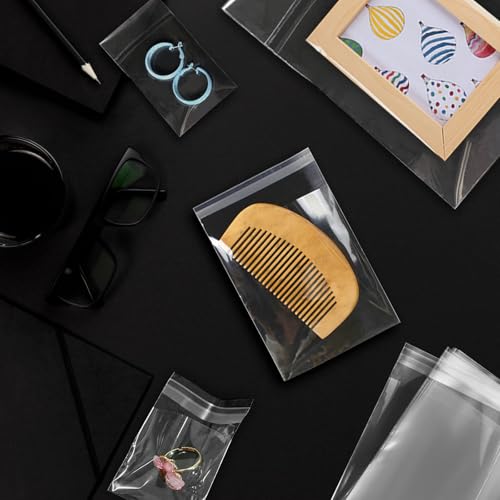 240Pcs 2x3 Inch Clear Self Sealing Cellophane Bags - size: 2x3 Inch (Pack of 240)