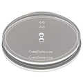 CAKESAFE – 2-6.5” Clear ¼” Acrylic Disks – Perfect Icing Tool to Smooth the Buttercream on Your Cakes - size: 6.5" Set