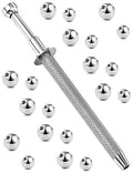 Vsnnsns 9 Style 316L Surgical Steel Body Piercing Tools Kit Piercing Clamps Forceps Use for Nose Septum Lip Tongue Eyebrow Belly Rings Ear Dermal Piercing Jewelry Kit Tools - color: Style 9, Piercing Balls Grabber Tool