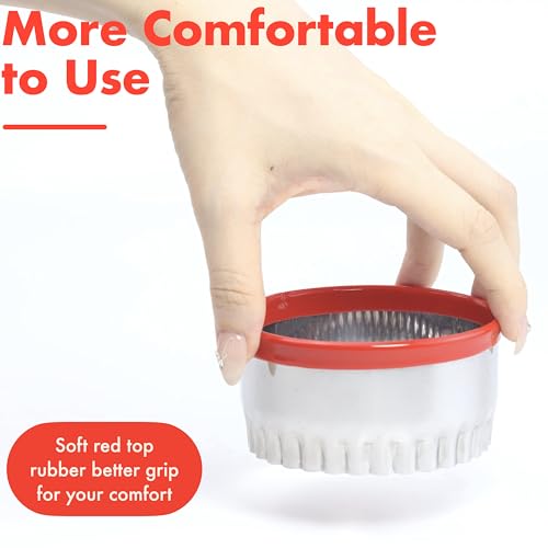 4 Pcs Cookie Cutters Set - Round, Fluted, Square and Rectangle Shapes, Food-Grade Stainless Steel for Baking Cookies, Biscuits, Scones and Sandwiches