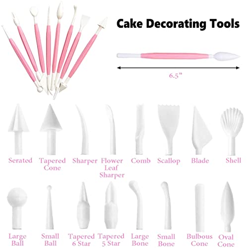 Adjustable Cake Scraper, Plastic Cake Cream Smoother, Easy Comb Set Edge Side Decorating Tools, With Tools 3 in 1 - color: Pink