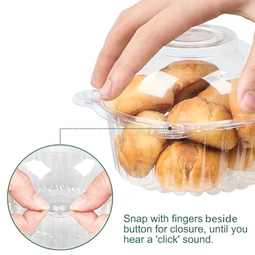 TOFLEN 100ct Individual Cupcake Containers