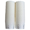 50-Pack Paper Baking Cups, Greaseproof Disposable Cupcake Muffin Liners (Large, Silver Confetti) - color: Silver Confetti
