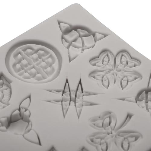 Celtic Knot Silicone Mold Cross Symbols 8.7 x 8.7 cm - color: Grey(XL306)