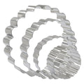 4 Piece Cookie Cutter Set, Round Shapes, Stainless Steel
