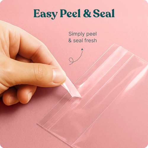 8x10 Self Sealing Cellophane Bags (1000 Pack) - Clear Cookie Bags - size: 8" X 10"