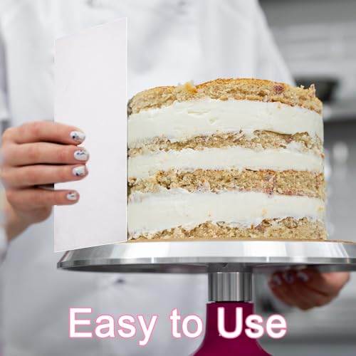 6pcs Acrylic Cake Scrapers Set, 9.4x3.9in Clear Double Sided Cake Icing Smoother with 12 Shapes for DIY Butter Cream Frosting Icing Mousse Dessert Decoration Baking Projects