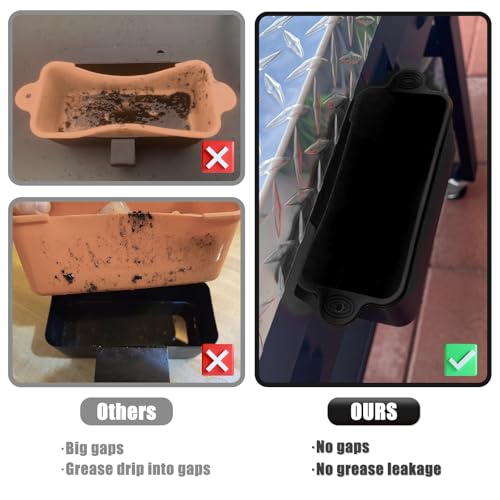 Koolstuffs Silicone Grease Cup Liners for Blackstone - color: Black