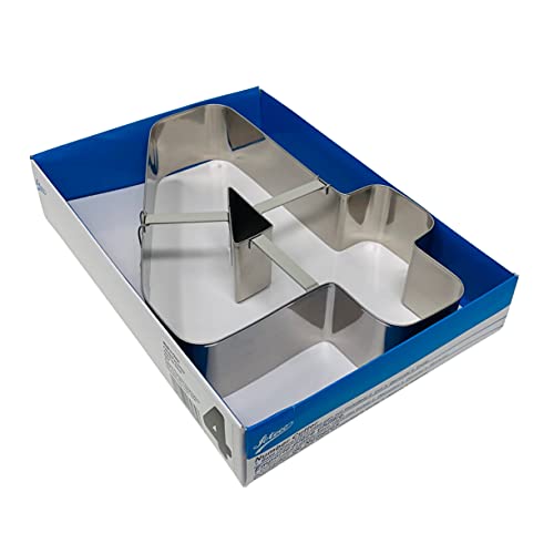 Ateco Extra Large Number 4 Cake Cutter - size: #4, 11-inches Tall