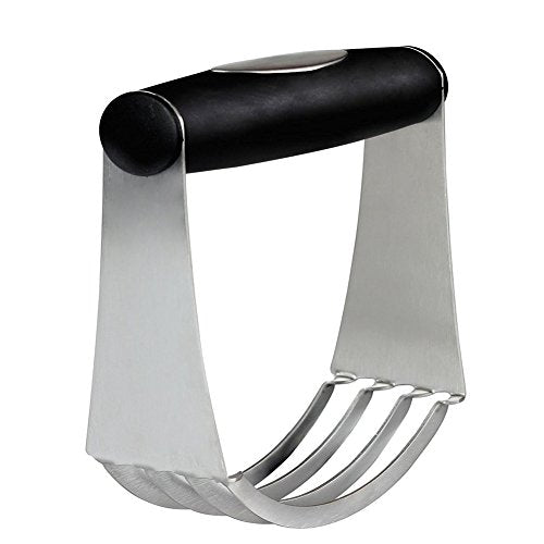 Pastry Cutter Stainless Steel, Kitchen Professional Baking Dough Blender with Heavy Duty Blades & Soft Rubber Grip