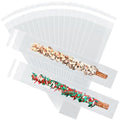 300 Pack 2x10 Inch Pretzel Rod Bags, Clear Self-Sealing Cellophane Bags