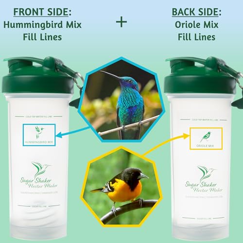 No Boil Hummingbird Nectar Maker & Oriole Food Mixer, 34oz Pitcher