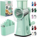 Rotary Cheese Grater Hand Crank, Vegetable Shredder - Mint - color: 22 - Sea Green