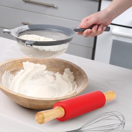 uxcell 9.6 Inch Silicone Rolling Pin Small Dough Roller Green - color: Green, size: 9.6 Inch