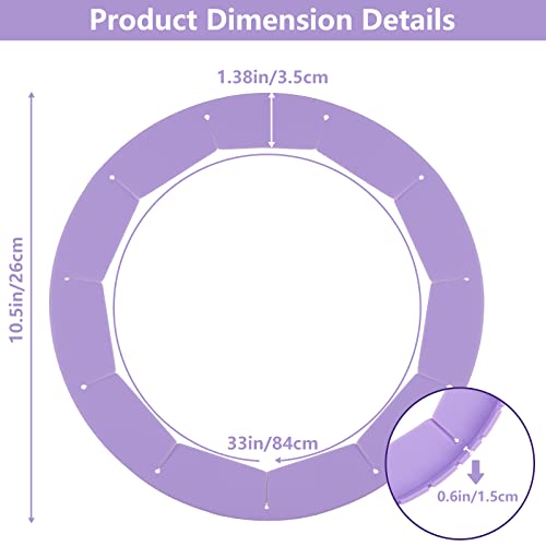 Heavy Duty Silicone Pie Crust Shield Edge Protector Fit 8-10.5 Inch Pie Pan - color: Purple