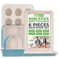 NutriChef Non Stick Baking Pans Set, 6-Piece Bakeware Set - size: 6 Piece Set
