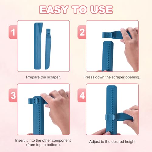 uxcell 2Pcs Adjustable Cake Scraper Adjustable Cake Smoother White - color: White