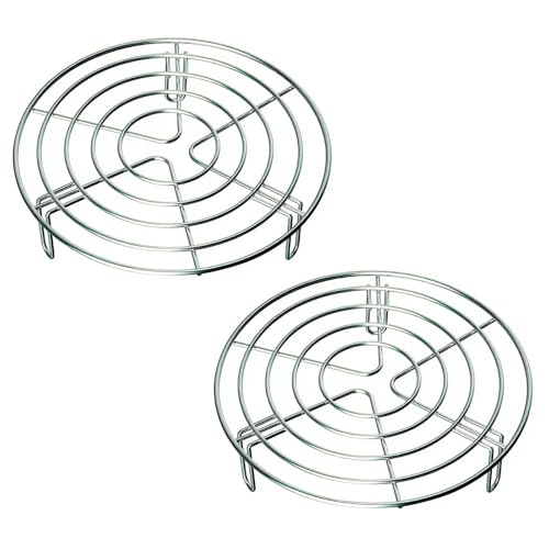 Cooling Rack with Legs,Steam Rack for Pot,Round Steamer Rack - size: 20*4.5CM
