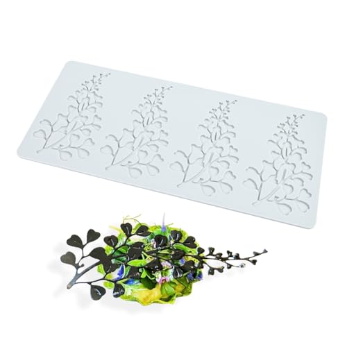 Silicone Fondant Leaf Mold, Polymer Clay Leaves Mold for Baking, Cake Decorating, Candy Making, DIY Crafts (A_ Leaves) - size: A_ Leaves
