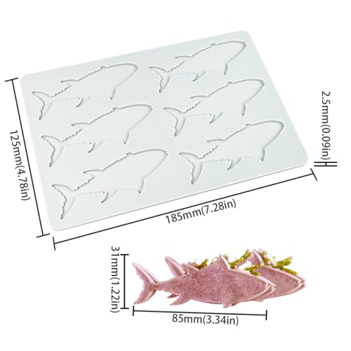 Fish Chocolate Silicone Mold Hollow Decoration DIY Cupcake Cake Mould Candy Chocolate Tools Baking Party Supplies (D_ Fish) - size: D_ Fish