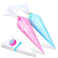 Tamodan 12 Inches Side Not Bursting Piping Bag, 100 Pcs Explosion-Proof Cracked Thickened Pastry Bags Disposable Are Suitable for pastry making. - color: Piping Tips Set