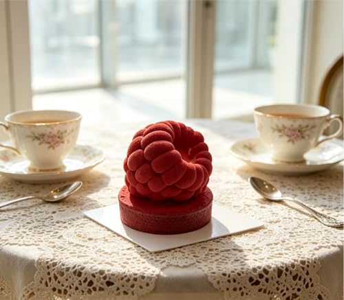 4 Inch Giant Raspberry Fruit Molds, 3D Raspberry Silicone Molds for Mousse - color: Extra Large Raspberry Mold, White
