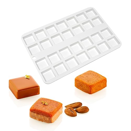 Square Cake Mold Pastry Mold Silicone Mold Baking Cookies Chocolate Baking Tools (E_ Square) - size: E_ Square