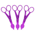 uxcell 3Pcs Flower Lifter Cake Decorating 5.1x2.2" Fondant Tool Purple - color: Purple
