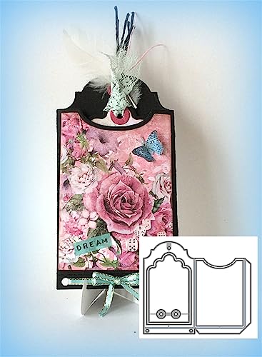 Mvchifay Cutting Dies Metal Stencils Scrapbooking Tool DIY Craft Carbon Steel Embossing Template for Paper Card Making (Hanging Tag-15.5x13.4cm) - color: Hanging Tag-15.5x13.4cm