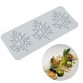 TUKE 3D Leaves Silicone Molds Flower Cake Fondant Mat Bee Leaf Pastry Moulds Rose Impression Chocolate Hollow Lace Mold (Leaf_9.96x4.08x0.12inch_J) - size: Leaf_9.96x4.08x0.12inch_J