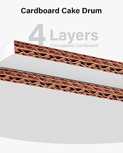 Kootek 12 Pack Cake Boards 10&12&14 Inch Round Cake Drums Base para Pastel - size: 10, 12, and 14 inch