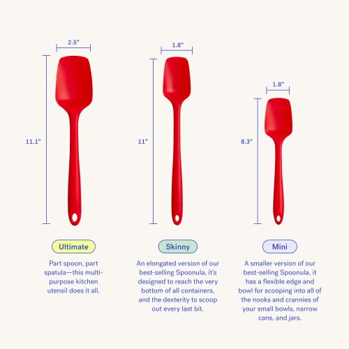 GIR Premium Silicone Seamless Spoonula – Ultimate, Studio White - color: Studio White, size: Ultimate - 11 IN