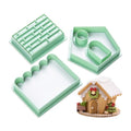 KALAIEN 5 Pcs Gingerbread House Cookie Cutter Set - color: 5 pcs