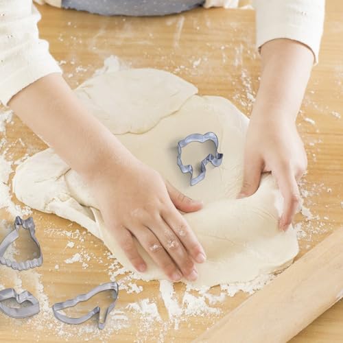4pcs Princess Cookie Cutter Set, Food Grade Stainless Steel Shapes - color: Princess