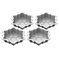 Cuisinart CMBM-4SFK 4-pc Mini Snowflake Set - color: Steel Alloy, size: 4 Count (Pack of 1), style: Snowflake