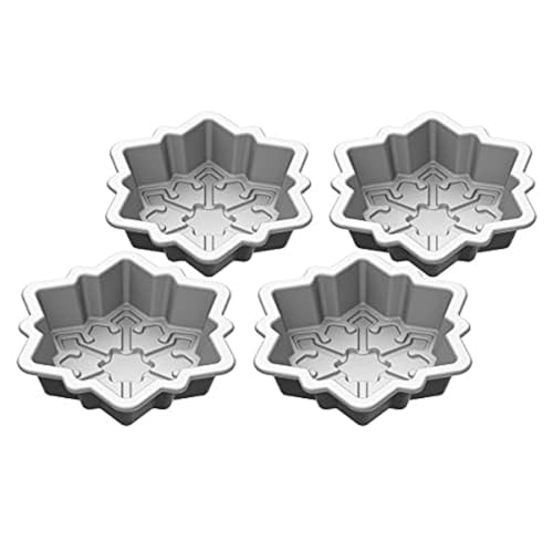 Cuisinart CMBM-4SFK 4-pc Mini Snowflake Set - color: Steel Alloy, size: 4 Count (Pack of 1), style: Snowflake