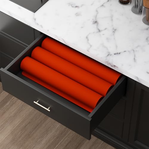 Silicone Protector Mat 47x24 Inch,Orange - color: Orange