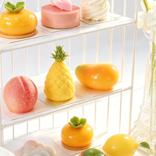 Silicone Mango Fruit Mold Tray with Funnels, 1 Pack - color: blue(4-cavity mango)