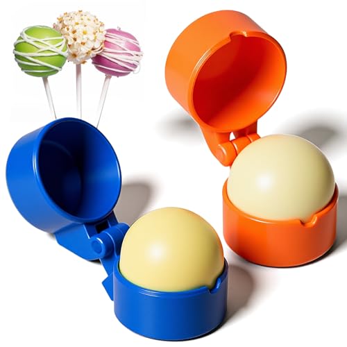 2 Pcs Round Cake Pop Mold Press Set, Circle Cake Pop - color: Round, size: Small